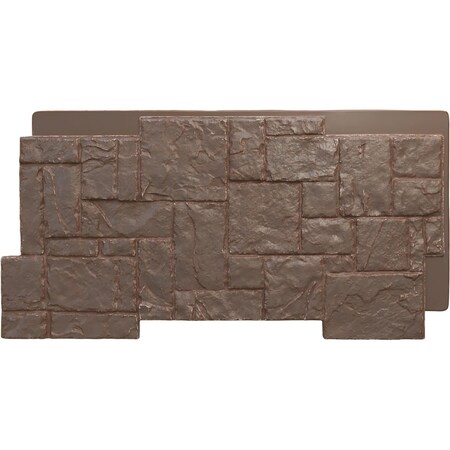 Ekena Millwork Castle Rock Stacked Stone, StoneWall Faux Stone Siding Panel PNU24X48CRAB
